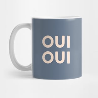 Oui Oui Retro French Hand Lettering Mug